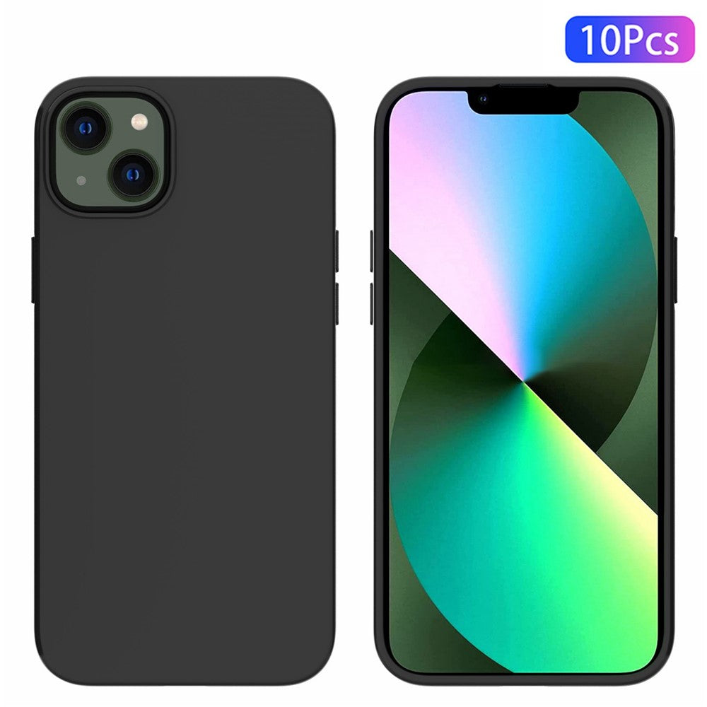 Til iPhone 14 Plus 6,7 tommer 10 stk. / pakke Dobbelt-sidet mat finish Blødt TPU telefon beskyttelsescover Stødsikkert cover