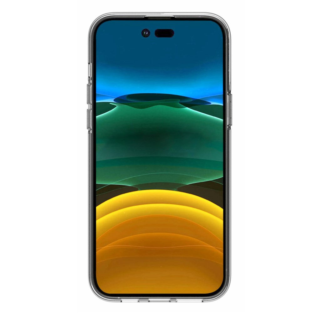 For iPhone 14 Pro Max 6.7 inch 10Pcs/Pack Clear TPU Phone Back Case Inner Watermark-Free Protective Cover