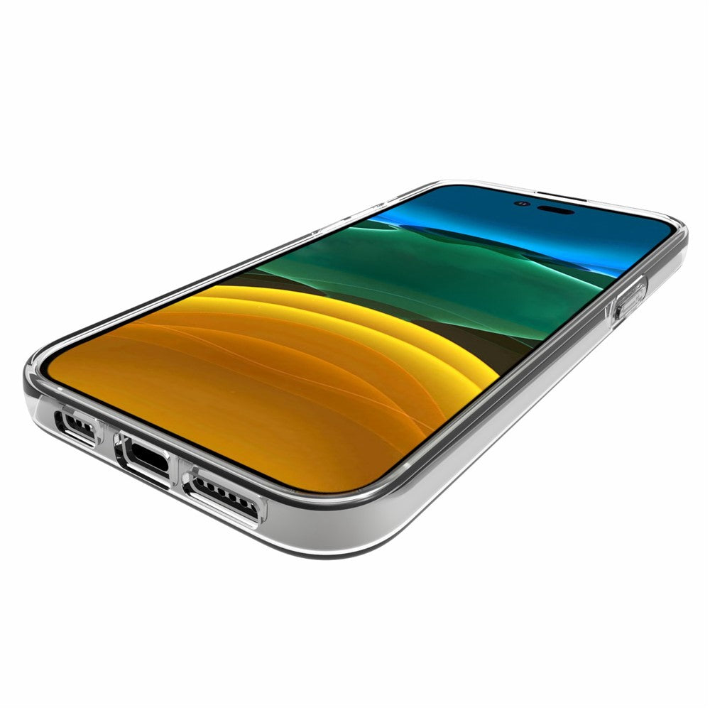 For iPhone 14 Pro Max 6.7 inch 10Pcs/Pack Clear TPU Phone Back Case Inner Watermark-Free Protective Cover