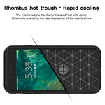 MOFI For iPhone SE (2022)/(2020)/7 4.7 inch/8 4.7 inch Carbon Fiber Brushed Surface Phone Case Anti-scratch Soft TPU Cover