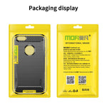 MOFI For iPhone SE (2022)/(2020)/7 4.7 inch/8 4.7 inch Carbon Fiber Brushed Surface Phone Case Anti-scratch Soft TPU Cover
