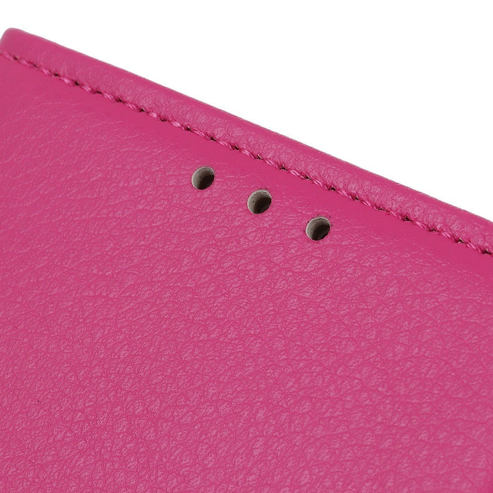 For iPhone 14 Pro 6.1 inch Litchi Texture Wear-resistant PU Leather Cover Stand Magnetic Protective Drop-proof Wallet Case