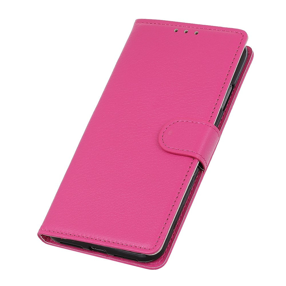 For iPhone 14 Pro 6.1 inch Litchi Texture Wear-resistant PU Leather Cover Stand Magnetic Protective Drop-proof Wallet Case