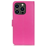 For iPhone 14 Pro 6.1 inch Litchi Texture Wear-resistant PU Leather Cover Stand Magnetic Protective Drop-proof Wallet Case