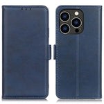 For iPhone 14 Pro 6.1 inch Textured PU Leather Anti-scratch Phone Case Wallet Stand Function Phone Shell