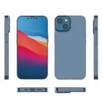 Transparent Phone Case for iPhone 14 6.1 Inch, Ultra Slim Anti-Drop Protection TPU Back Cover