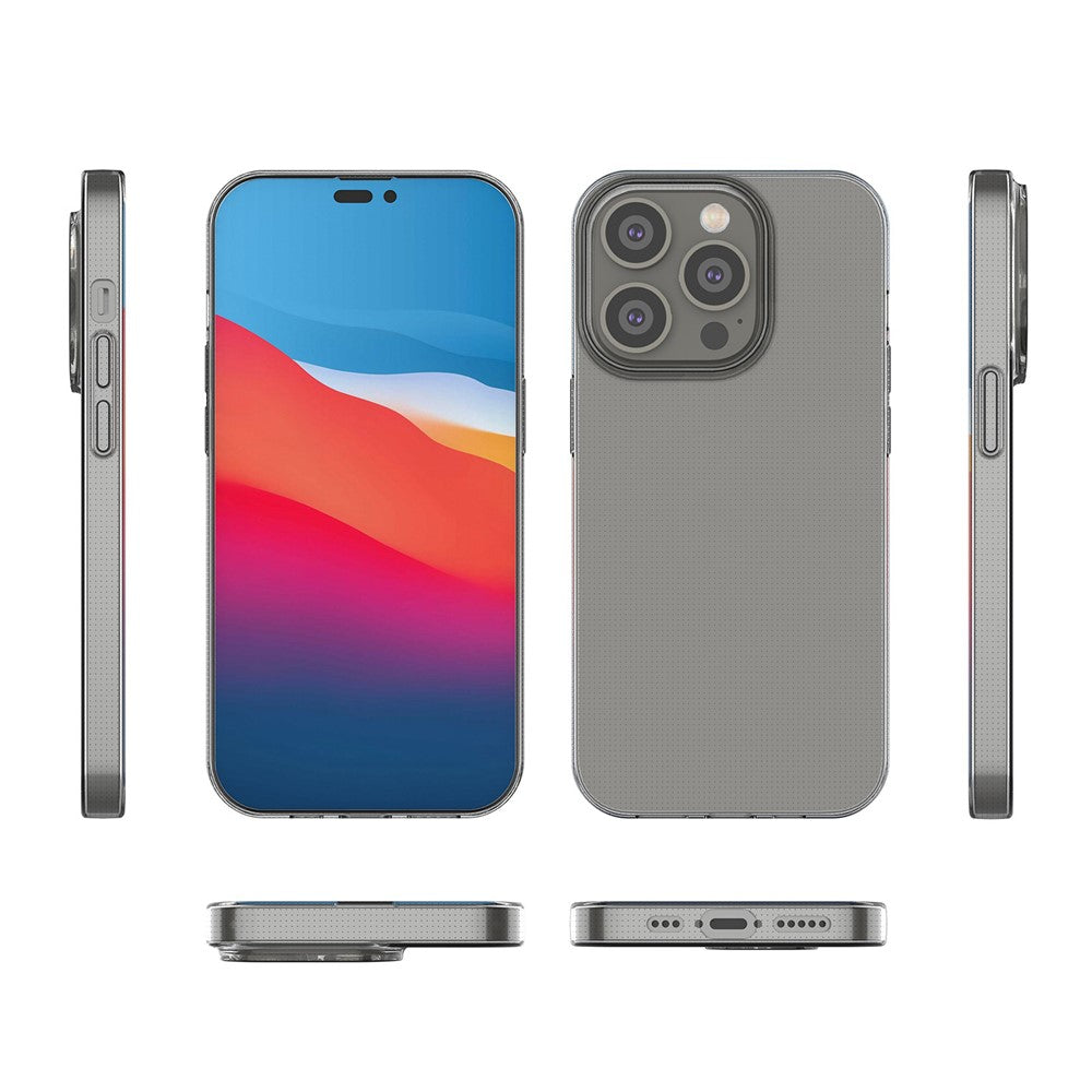 Soft TPU Case for iPhone 14 Pro 6.1 Inch, Yellowing-Resistant Slim Transparent Phone Cover