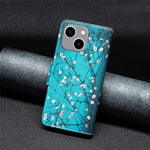 iPhone 14 Plus mobilskal mönstertryck PU-läder plånboksfodral