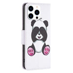 For iPhone 14 Pro Leather Case Pattern Printing Wallet Stand Flip Mobile Cover