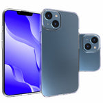 For iPhone 14 6.1 inch Anti-fall Phone Case Precise Cutouts Waterproof TPU Cellphone Cover Drop-resistant Back Case