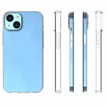 For iPhone 14 6.1 inch Anti-fall Phone Case Precise Cutouts Waterproof TPU Cellphone Cover Drop-resistant Back Case