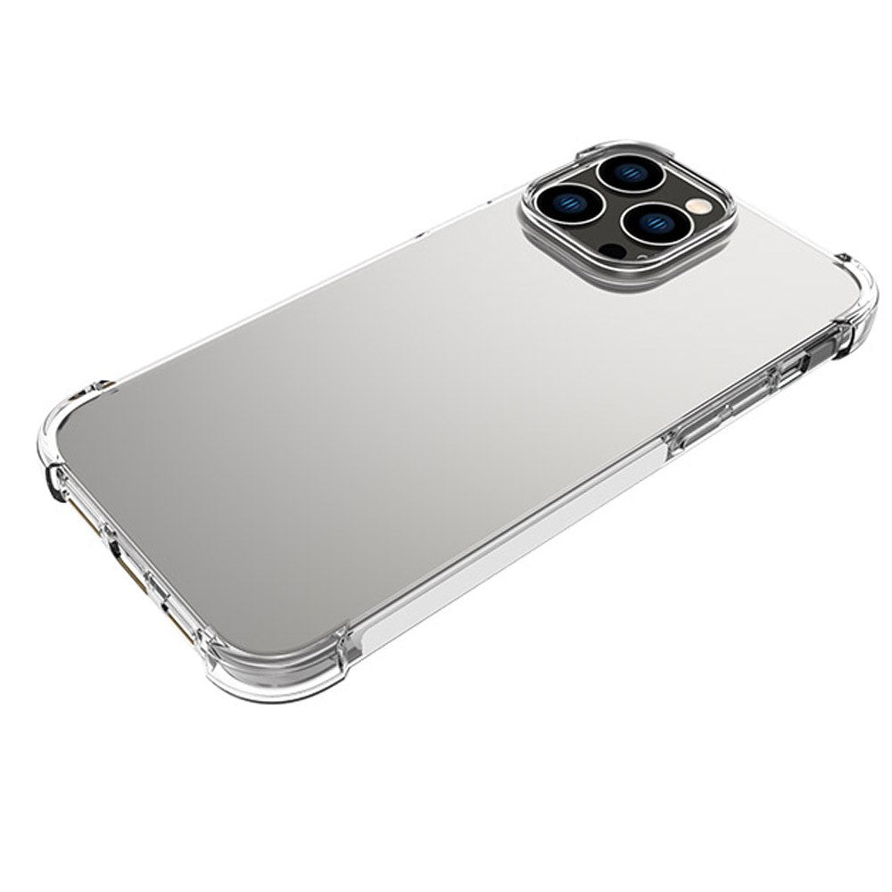 For iPhone 14 Pro Max 6.7 inch Anti-scratch Phone Case TPU Clear Protective Cellphone Cover Precise Cutouts Four Corners Drop-resistant Back Case