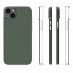 For iPhone 14 Plus 6.7 inch Transparent TPU Phone Case Watermark-free Texture Inside Soft Back Phone Cover