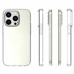 For iPhone 14 Pro 6.1 inch Light Thin Durable Inner Watermark-free Clear TPU Phone Case Soft Back Protector