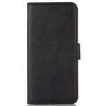 For iPhone 14 6.1 inch Shockproof Phone Cover Textured PU Leather Stand Wallet Scratch Resistant Mobile Phone Case Magnetic Design Protective Shell