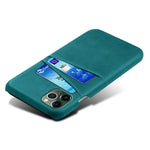 Phone Case for iPhone 14 Pro Max 6.7 inch Two Card Slots Scratch-resistant Drop-proof PU Leather Coated Hard PC Cover