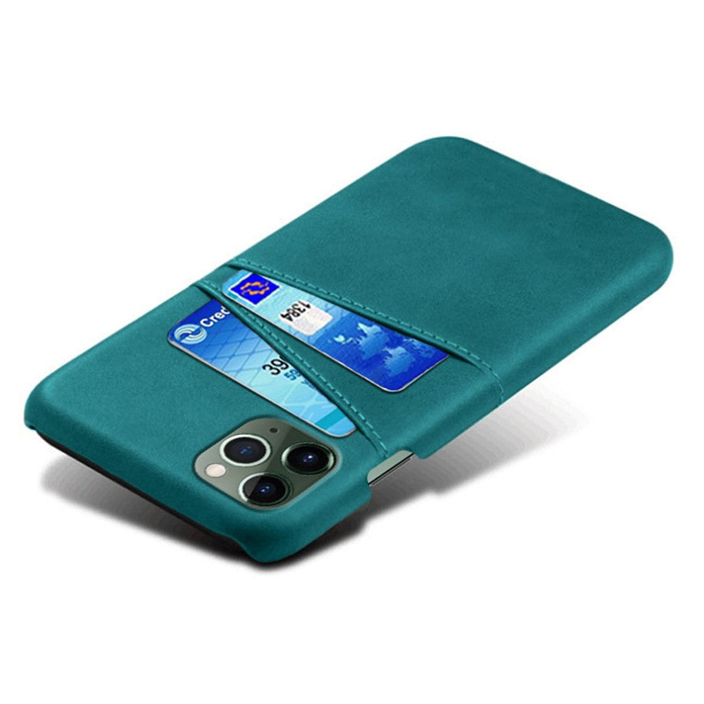 Phone Case for iPhone 14 Pro Max 6.7 inch Two Card Slots Scratch-resistant Drop-proof PU Leather Coated Hard PC Cover