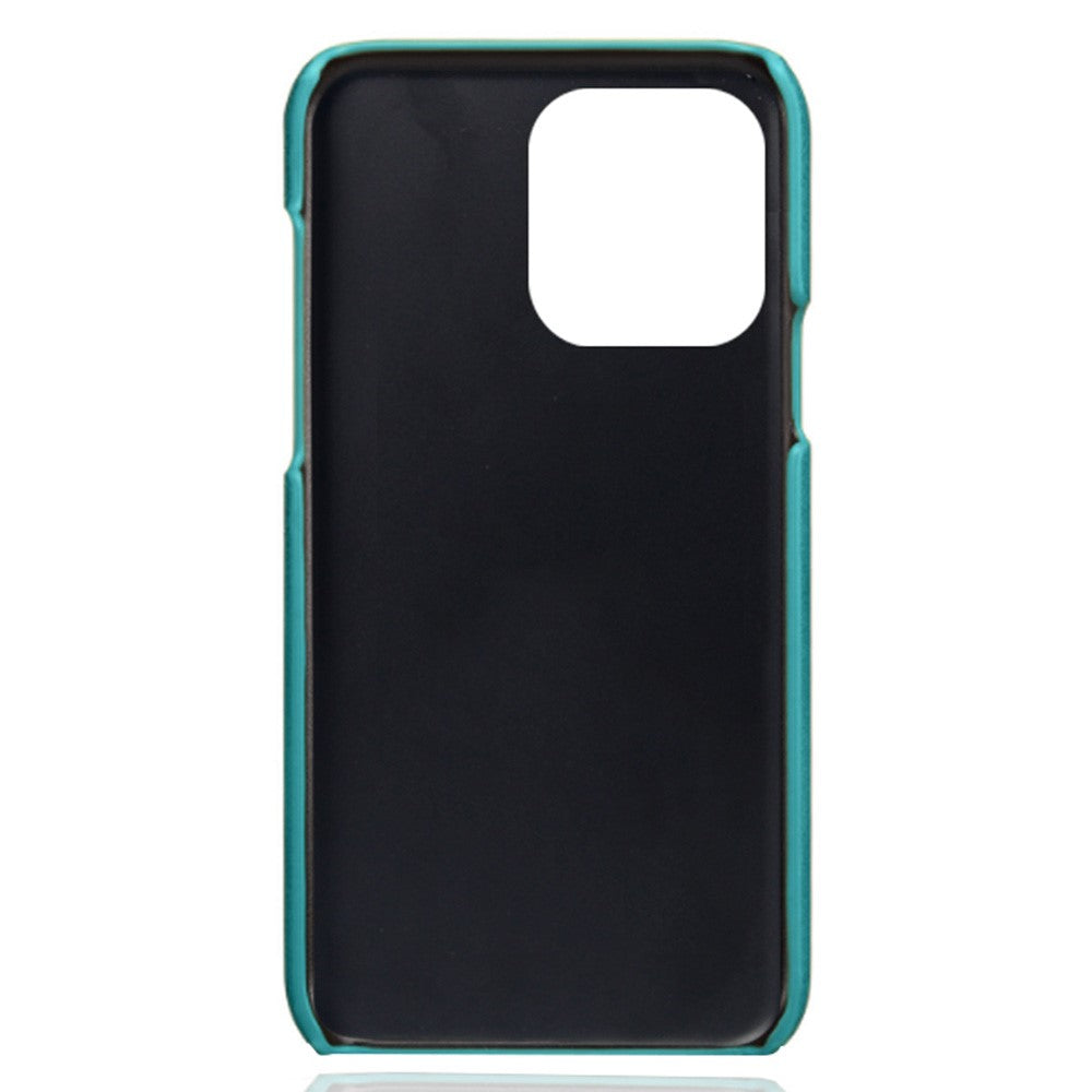 Phone Case for iPhone 14 Pro Max 6.7 inch Two Card Slots Scratch-resistant Drop-proof PU Leather Coated Hard PC Cover