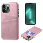 Phone Case for iPhone 14 Pro Max 6.7 inch Two Card Slots Scratch-resistant Drop-proof PU Leather Coated Hard PC Cover
