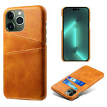 Phone Case for iPhone 14 Pro Max 6.7 inch Two Card Slots Scratch-resistant Drop-proof PU Leather Coated Hard PC Cover