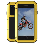 LOVE MEI for iPhone SE (2022) / SE (2020) Shockproof Splash-proof Dust-proof Phone Case with Tempered Glass Film