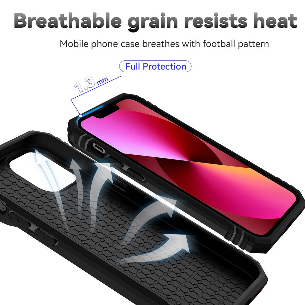 For iPhone 14 Pro 6.1 inch Hard PC + Soft TPU Rotary Kickstand Case Anti-fall Phone Cover with Slide Camera Protection Cover
