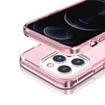 Til iPhone 14 Pro Max 6,7 tommer gennemsigtig hård PC + blød TPU cover Anti-drop beskyttende telefoncover