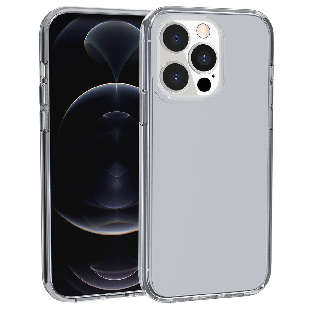 Til iPhone 14 Pro Max 6,7 tommer gennemsigtig hård PC + blød TPU cover Anti-drop beskyttende telefoncover