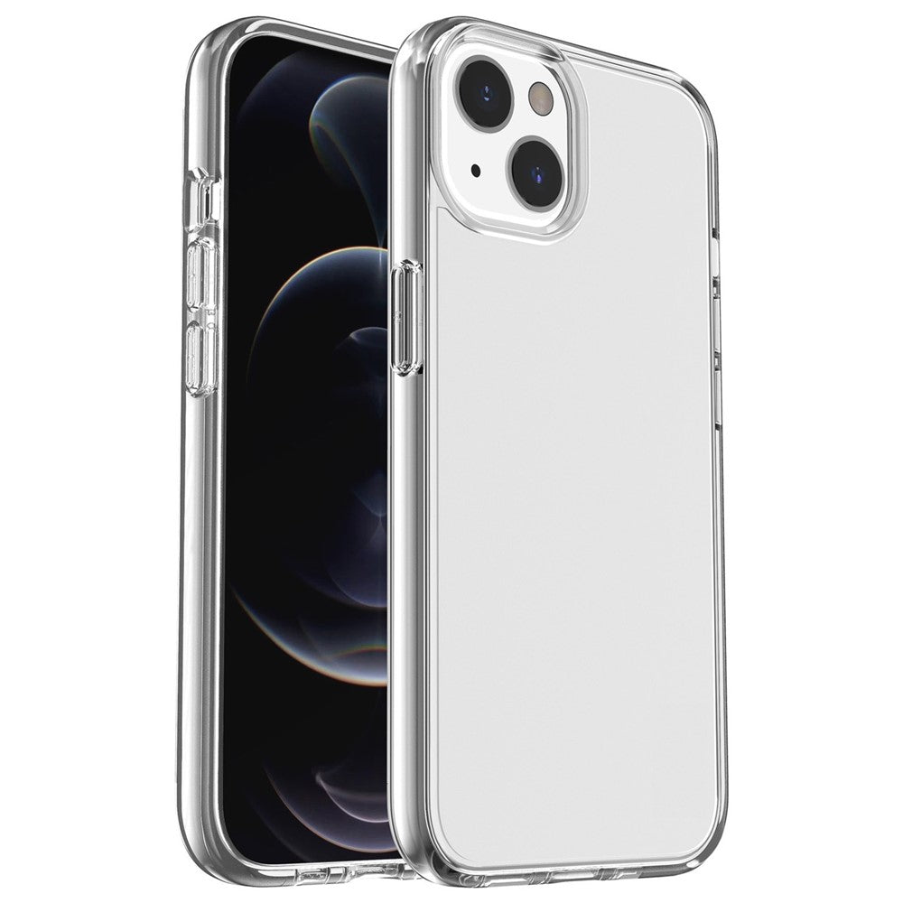 Transparent Phone Case for iPhone 14 6.1 inch, Anti-scratch Hard PC + Soft TPU Case Hybrid Cover