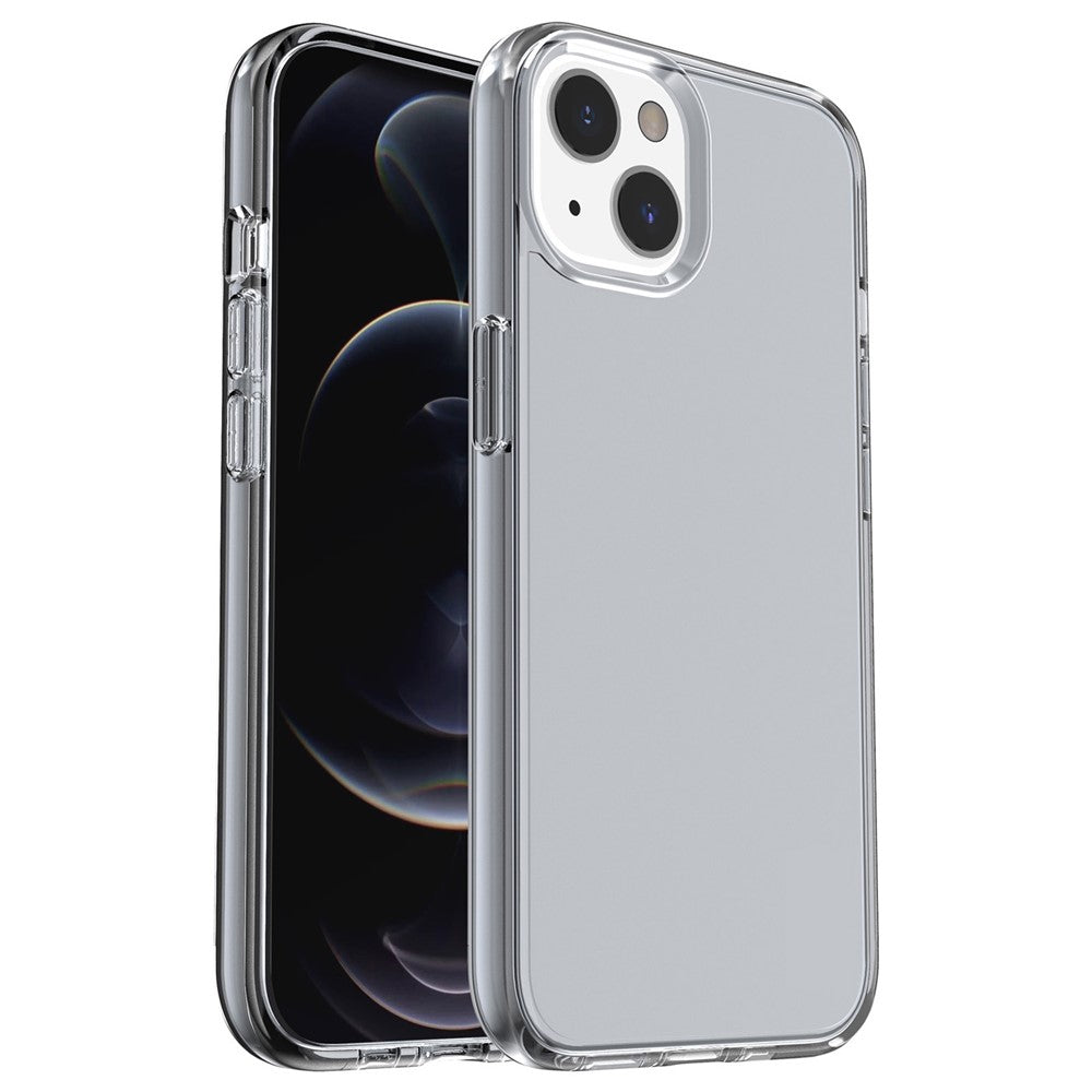 Transparent Phone Case for iPhone 14 6.1 inch, Anti-scratch Hard PC + Soft TPU Case Hybrid Cover