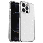 Glittery Powder Smart Phone Case for iPhone 14 Pro 6.1 inch, Anti-drop TPU Edge + PC Back Cover