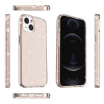 Glittery Powder Soft TPU Hard PC Case for iPhone 14 Plus 6.7 inch, Anti-scratch Protective Phone Cover