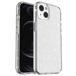 Glittery Powder Soft TPU Hard PC Case for iPhone 14 Plus 6.7 inch, Anti-scratch Protective Phone Cover
