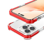 För iPhone 14 Pro Max Skal Fyra Hörn Anti Dropp Klar TPU + TPE + PC Mobilfodral