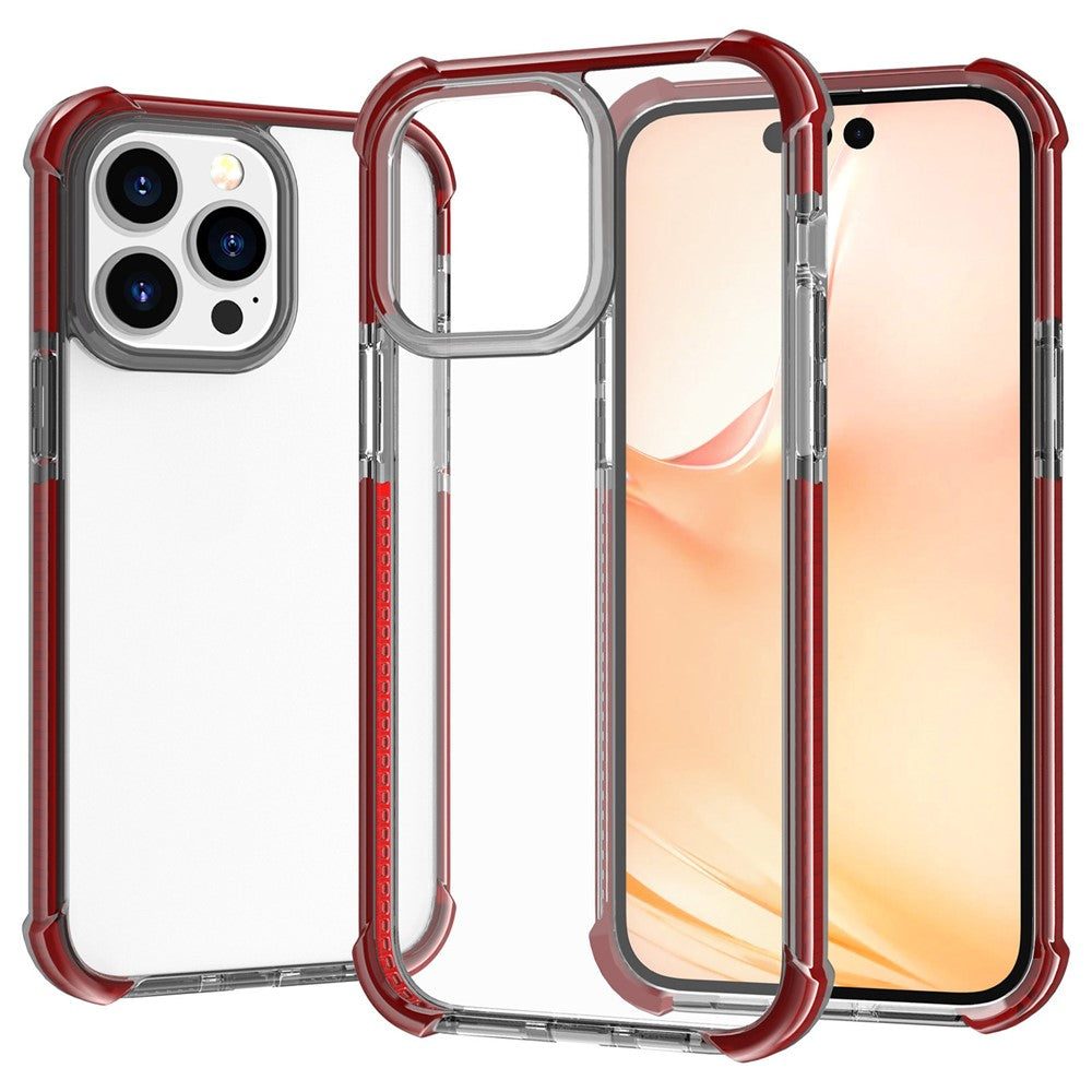 För iPhone 14 Pro Max Skal Fyra Hörn Anti Dropp Klar TPU + TPE + PC Mobilfodral