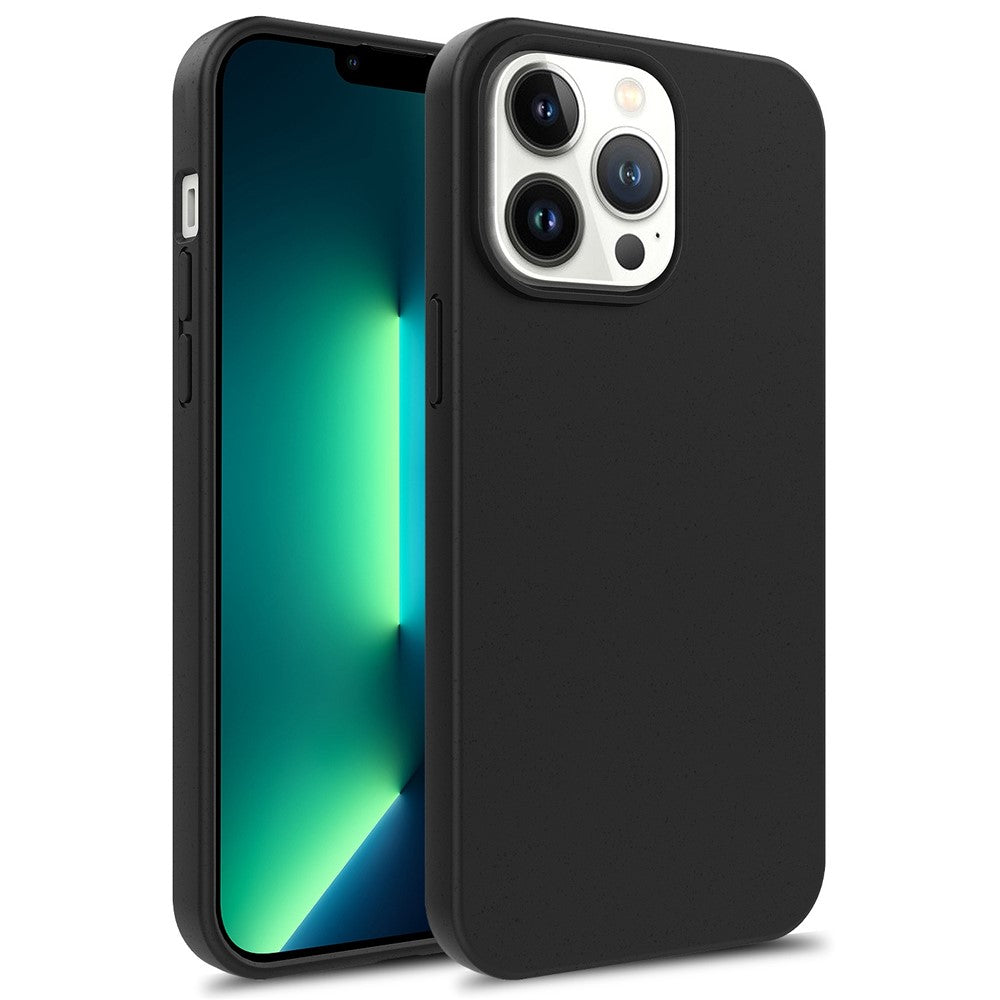 For iPhone 14 Pro Max 6.7 inch Starry Sky Series Eco Phone Case Biodegradable Wheat Straw+TPU Protective Matte Shell