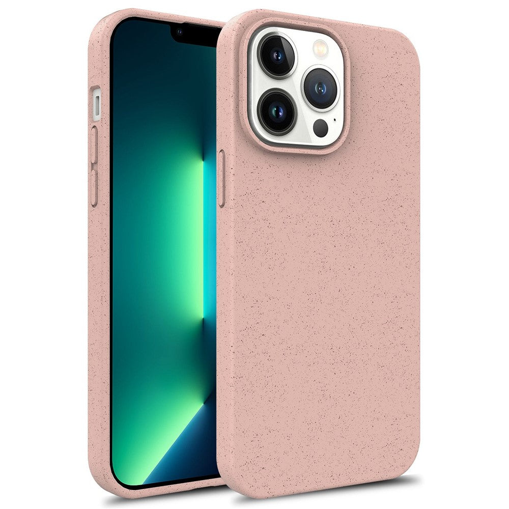 For iPhone 14 Pro Max 6.7 inch Starry Sky Series Eco Phone Case Biodegradable Wheat Straw+TPU Protective Matte Shell