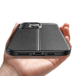 For iPhone 14 Pro Max 6.7 inch Mesh Heat Dissipation Design Back Case Litchi Texture TPU Drop Protection Non-Slip Cover