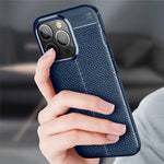 For iPhone 14 Pro Max 6.7 inch Mesh Heat Dissipation Design Back Case Litchi Texture TPU Drop Protection Non-Slip Cover