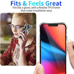 For iPhone 14 6.1 inch Wireless Charging Hard Acrylic+Soft TPU Phone Case Corner Protection High Impact Protective Clear Shell