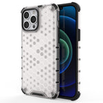 Til iPhone 14 Pro Max 6,7 tommer honeycomb-tekstureret anti-ridse cover i TPU + PC dual-layer beskyttelse telefoncover