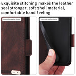 Til iPhone 14 Plus 6,7 tommer Anti-drop Stand Tegnebog Telefoncover PU Læder Hardware Design Magnetisk Lukning Cover