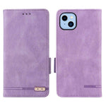 Til iPhone 14 Plus 6,7 tommer Anti-drop Stand Tegnebog Telefoncover PU Læder Hardware Design Magnetisk Lukning Cover