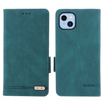 Til iPhone 14 Plus 6,7 tommer Anti-drop Stand Tegnebog Telefoncover PU Læder Hardware Design Magnetisk Lukning Cover