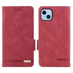 Til iPhone 14 Plus 6,7 tommer Anti-drop Stand Tegnebog Telefoncover PU Læder Hardware Design Magnetisk Lukning Cover