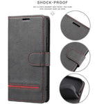 For iPhone 14 6.1 inch Anti-wear Phone Cover Shockproof Splicing Flip Leather Case Wallet Stand with Magnetic Closing Clasp