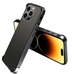For iPhone 14 Pro Scratch-proof Phone Case Soft TPU Metal Frame Detachable Case Ultra Slim Protective Cover