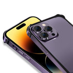 For iPhone 14 Pro Scratch-proof Phone Case Soft TPU Metal Frame Detachable Case Ultra Slim Protective Cover