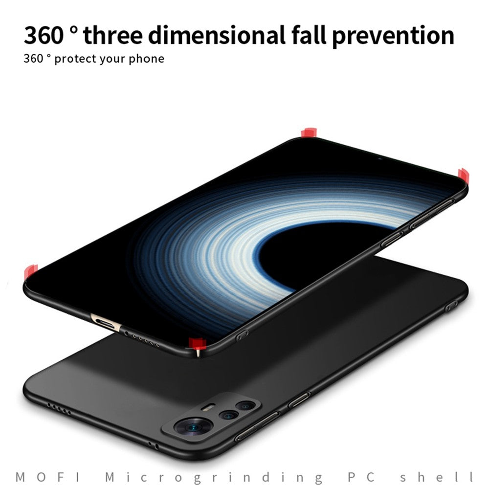 MOFI Shield Matte Series för Xiaomi 12T 5G / Redmi K50 Ultra 5G Hårt PC-bakstycke Anti-fingeravtryck Fallsäkert mobilskal