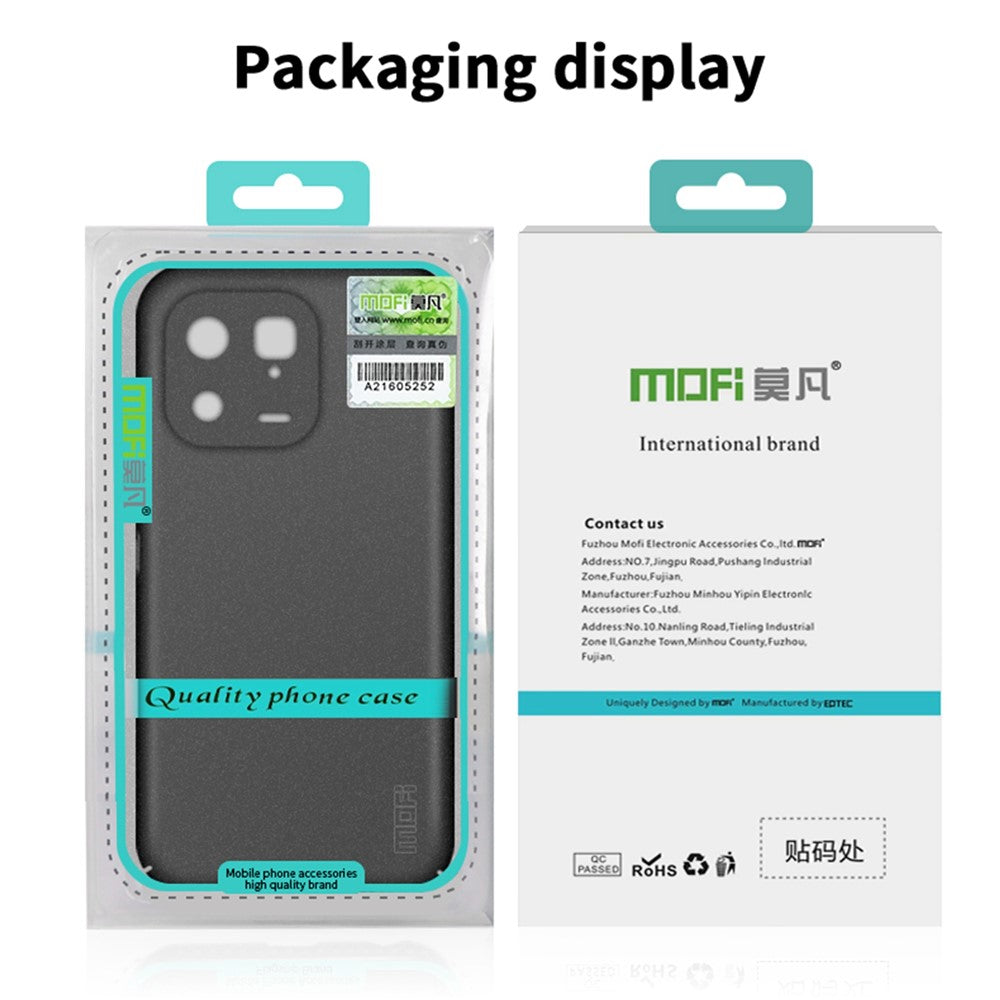 MOFI Shield Matte Series Phone Shell for Xiaomi 13 5G, Anti-Scratch Hard PC Back Cover Cell Phone Protective Case